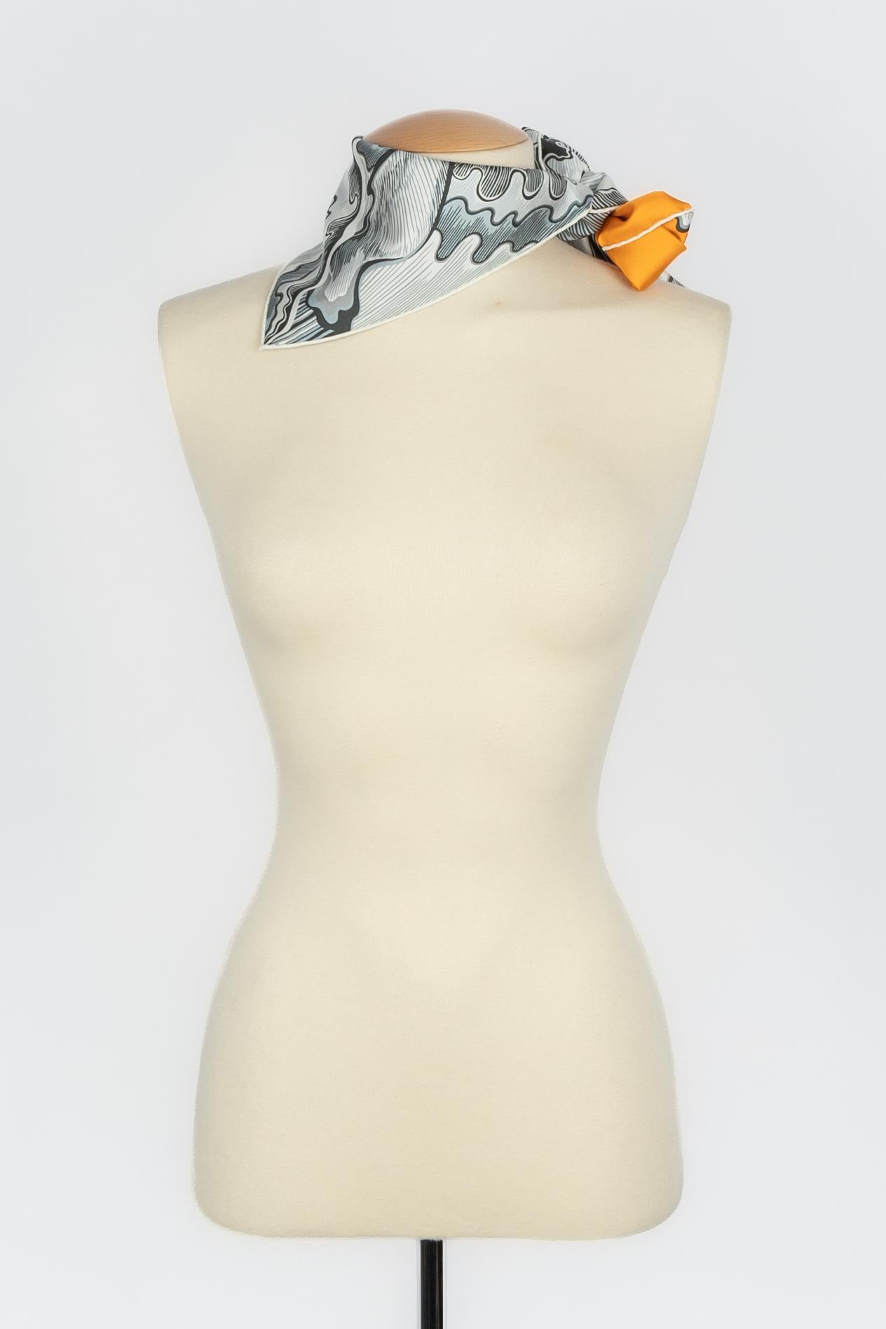 Hermès foulard / scarf 'Mermaid horse' 5