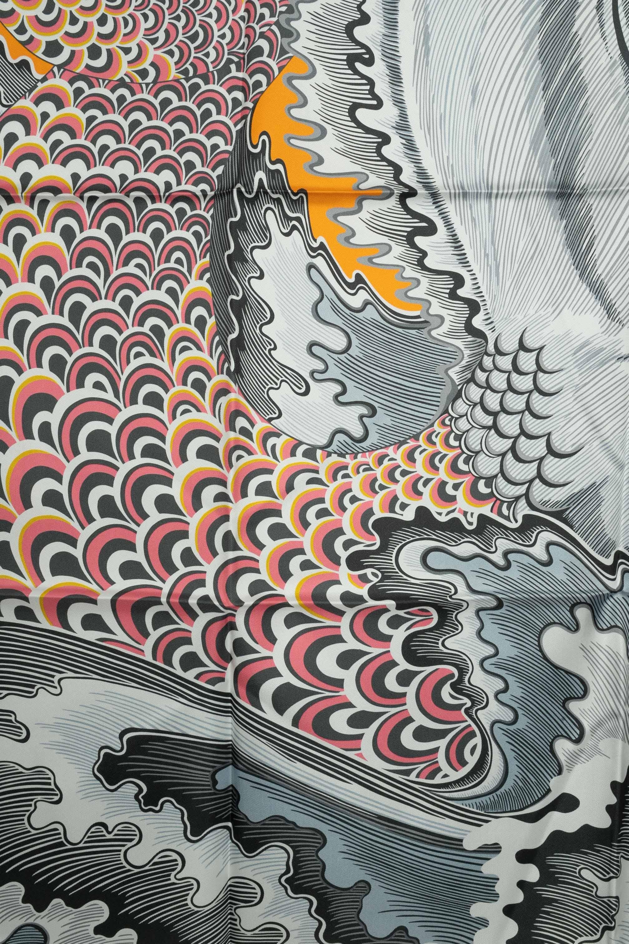 Women's Hermès foulard / scarf 'Mermaid horse'