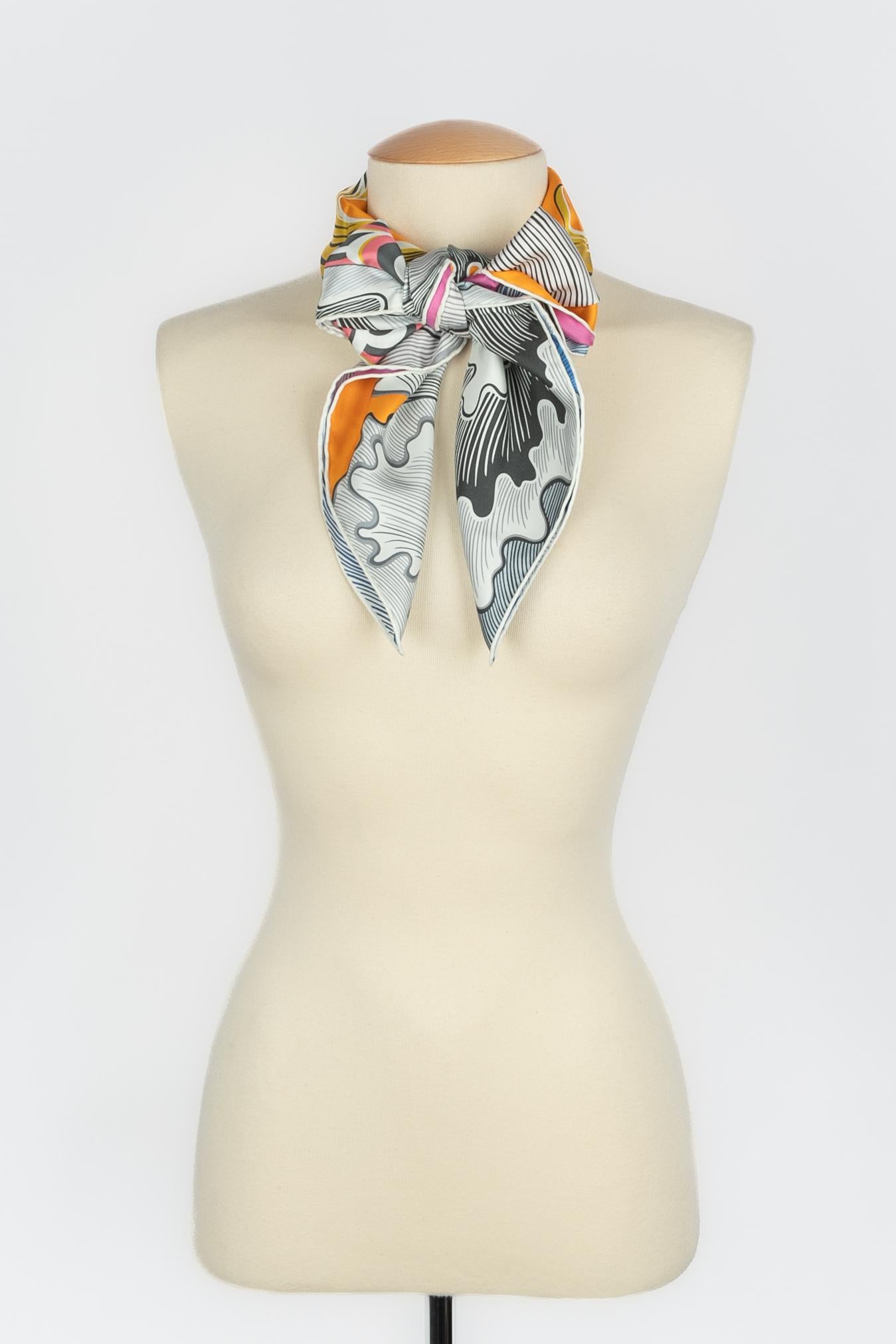 Hermès foulard / scarf 'Mermaid horse' 4