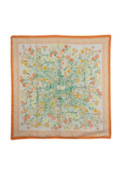 Foulard Hermes 'Oeillets sauvages et autres Caryophyllées'.