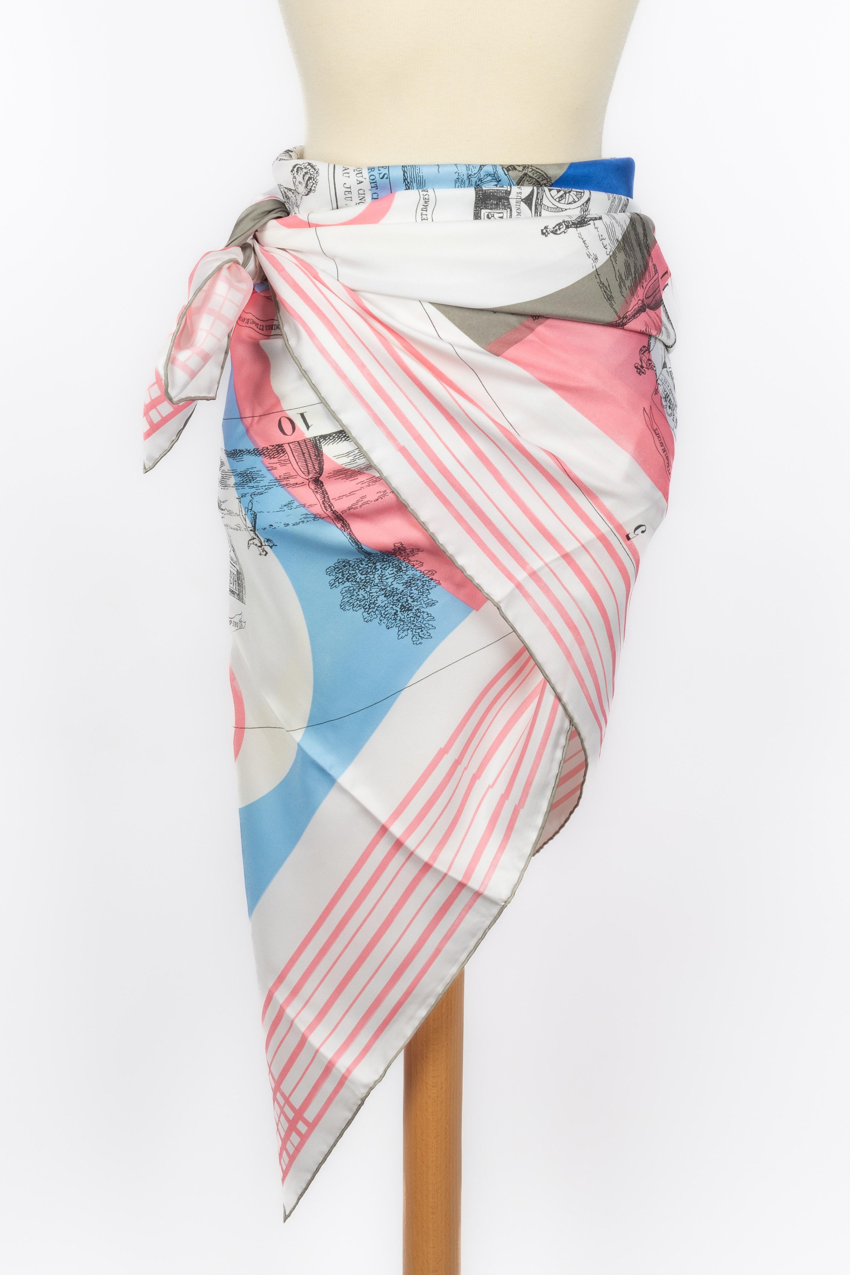 Foulard / sciarpa Hermès 'Omnibus game' in vendita 5
