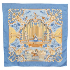 Hermès foulard / scarf 'Orgauphone et autres mécaniques'