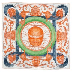 Hermes foulard/scarf 'Route 24' by Elias Kafouros