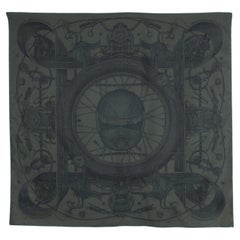 Hermès-Foulard/Schal „Route 24“ von Elias Kafouros