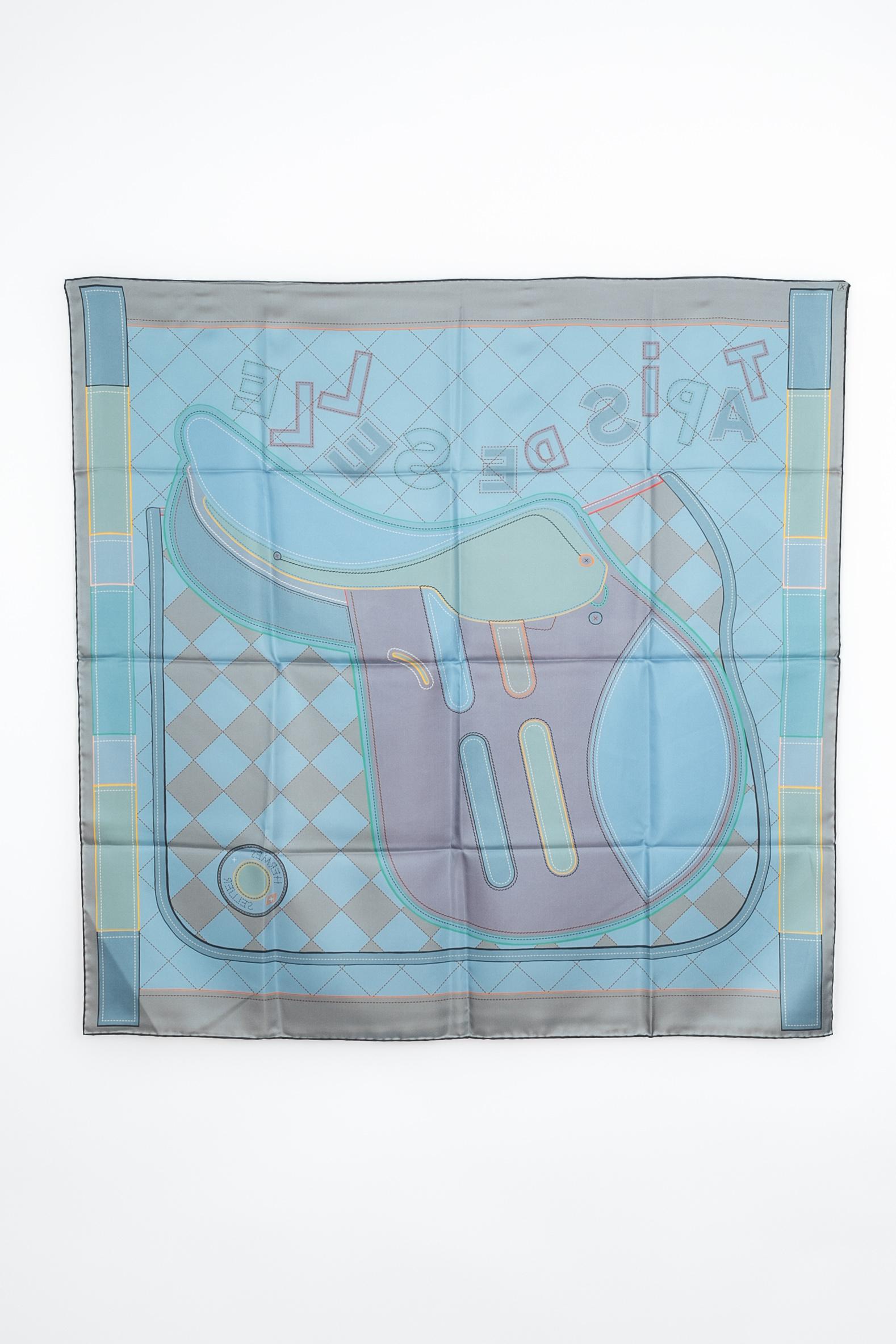 Women's or Men's Hermès foulard / scarf 'Saddle cloth'