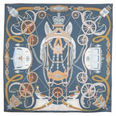 Hermès-Foulard / Schal „Stately Wheels“ von Stuart Patience