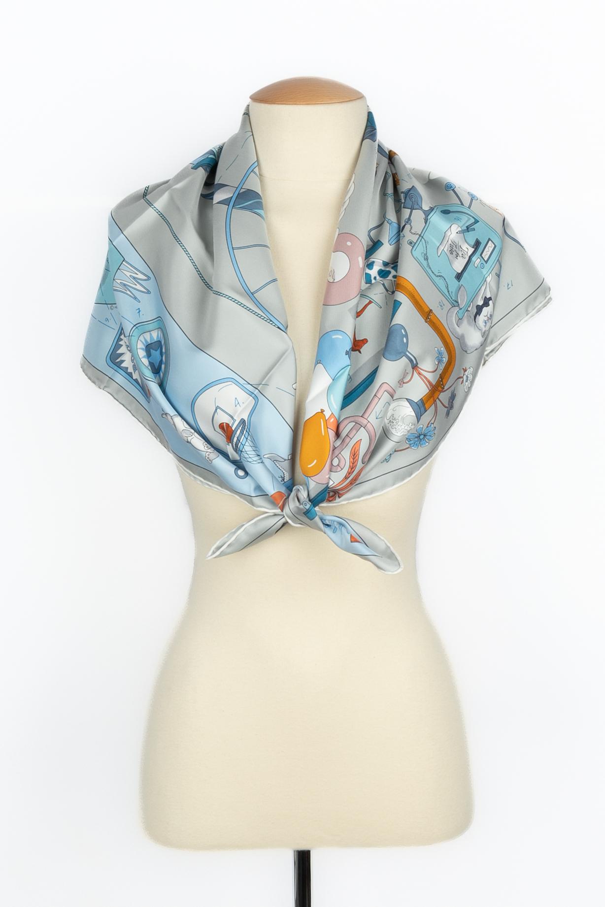 Hermès foulard / scarf 'Tea for two' 3