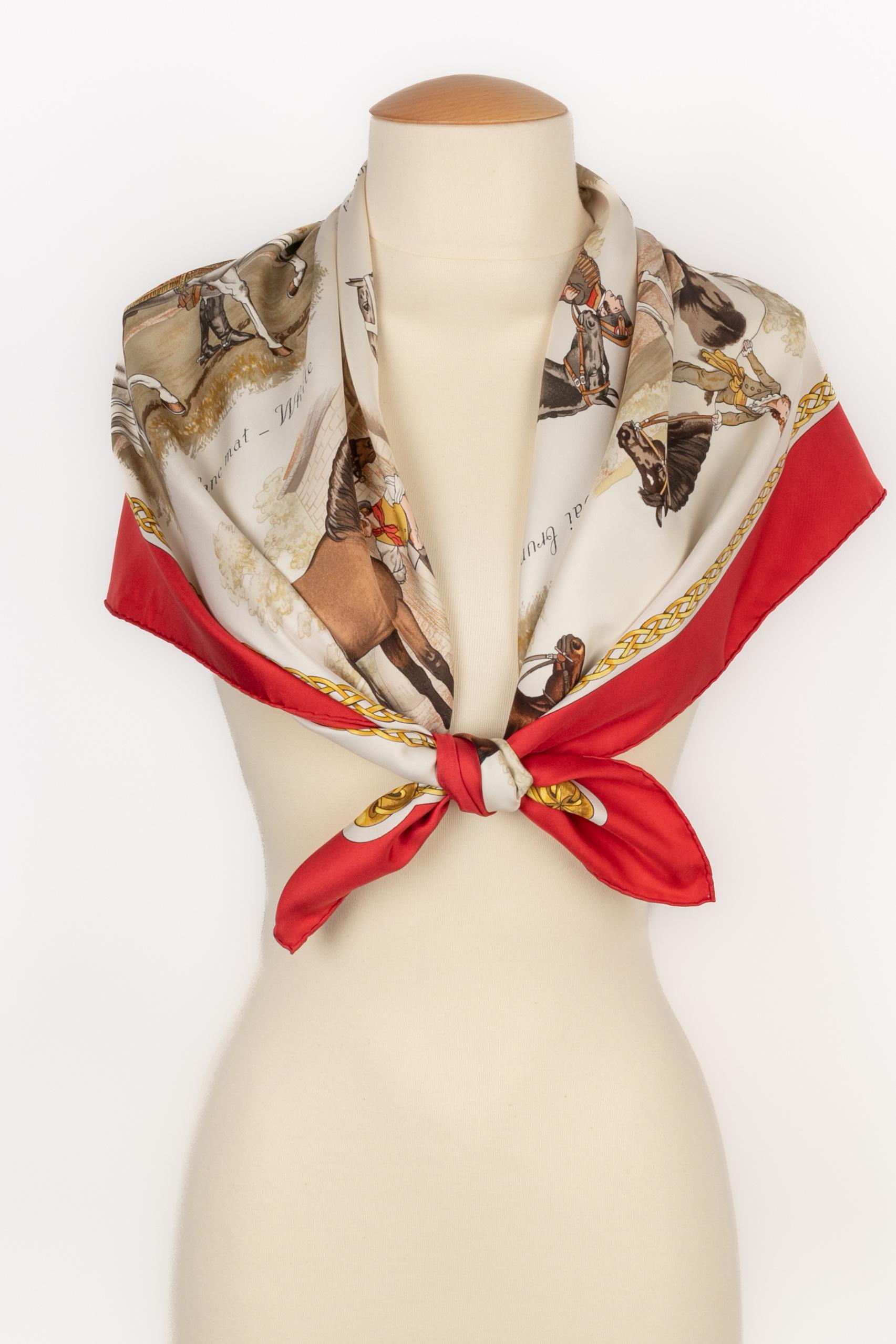 Hermès foulard / scarf 'The dresses' For Sale 1
