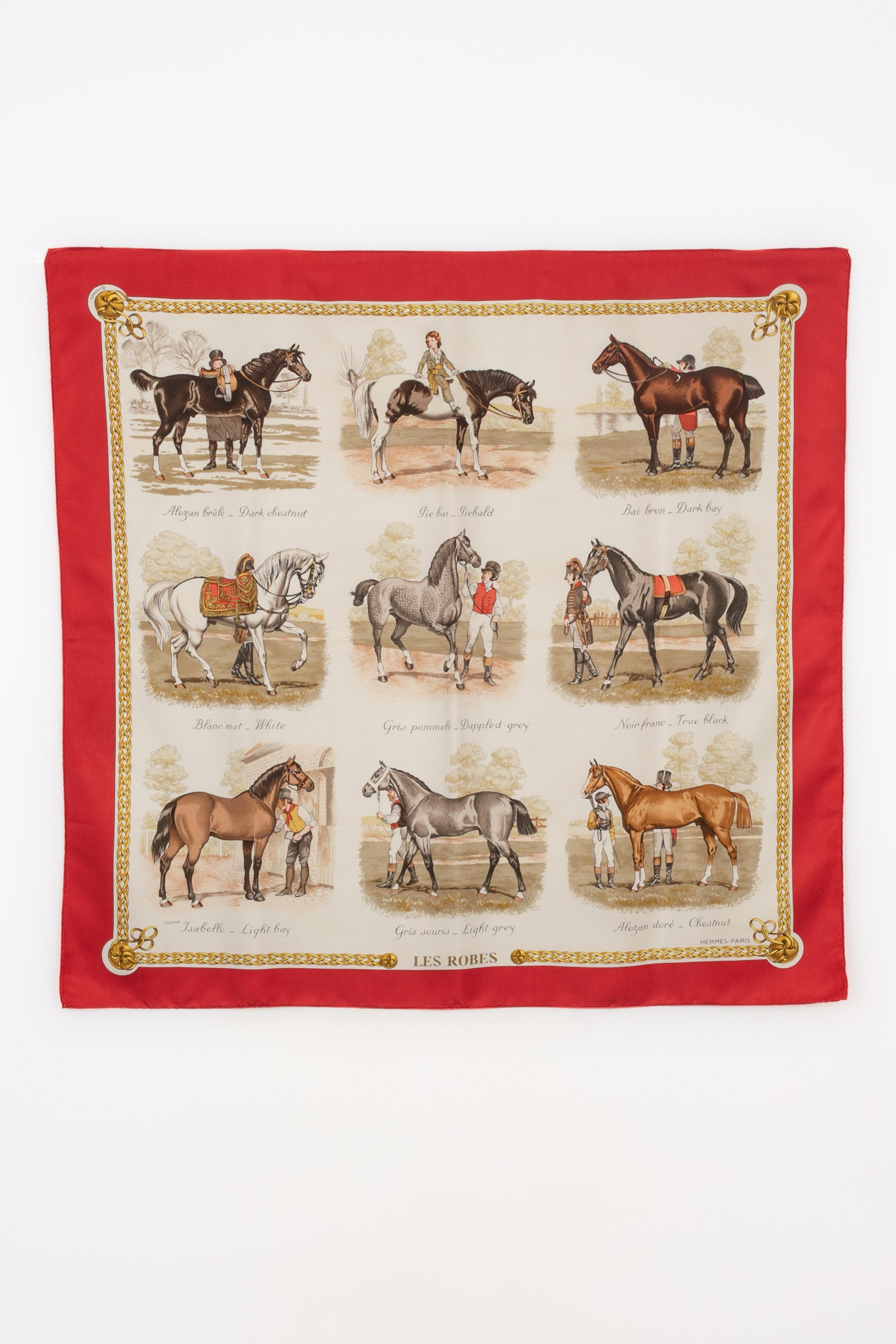 Hermès foulard / scarf 'The dresses' For Sale