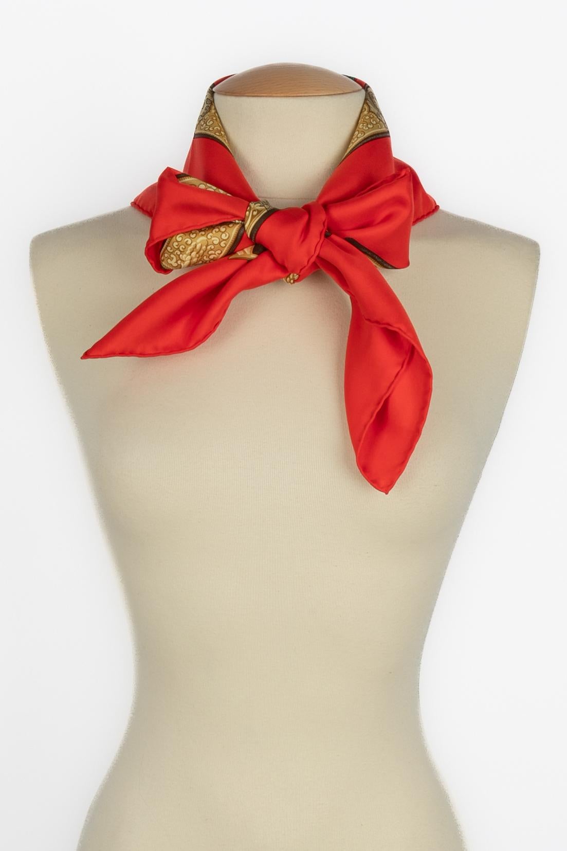 Hermès foulard / scarf 'Tibet' For Sale 4
