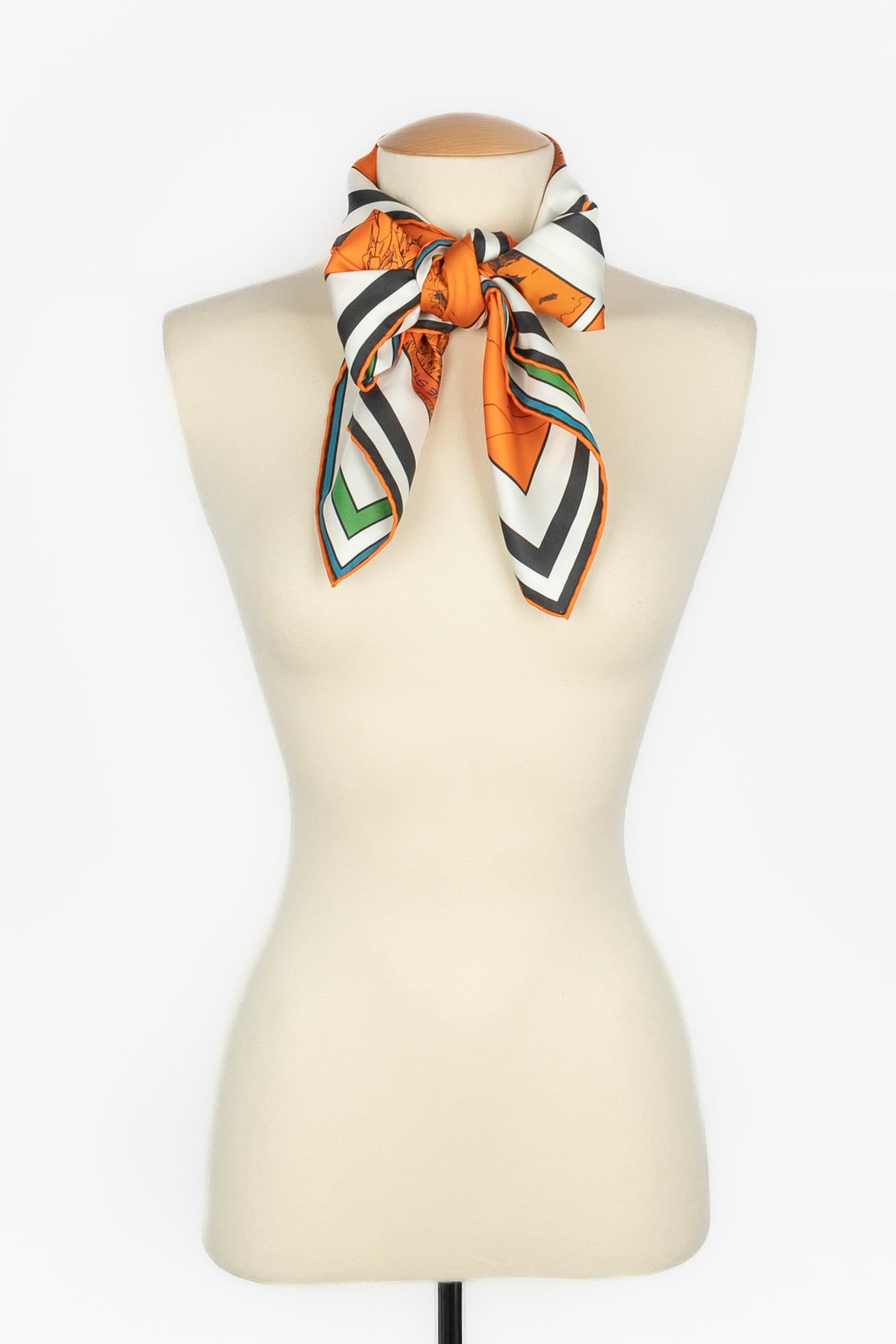 Hermès foulard / scarf 'Wow' 3
