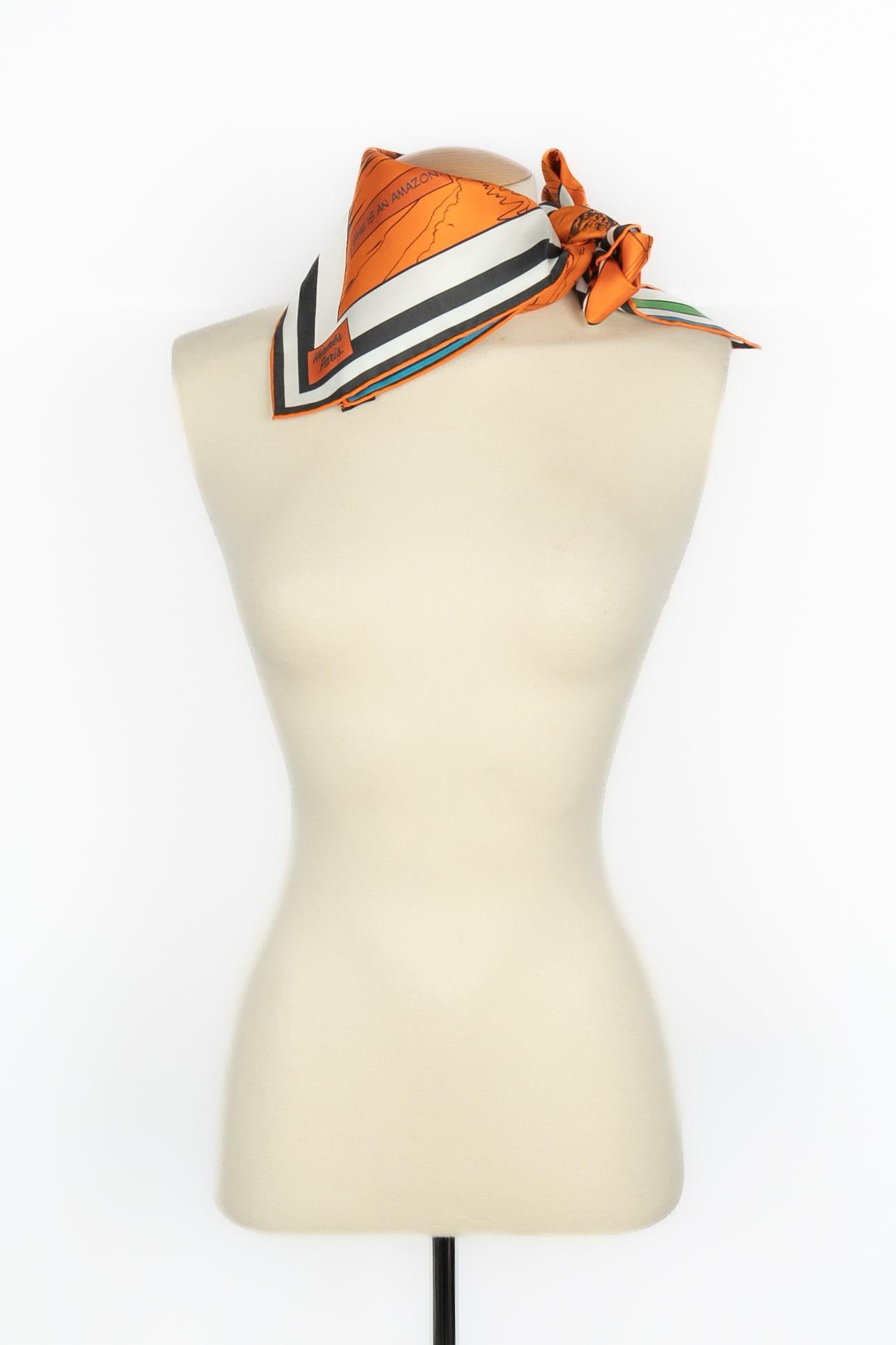 Hermès foulard / scarf 'Wow' 4
