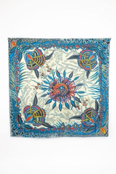 Foulard Hermès "Flores de Sudáfrica