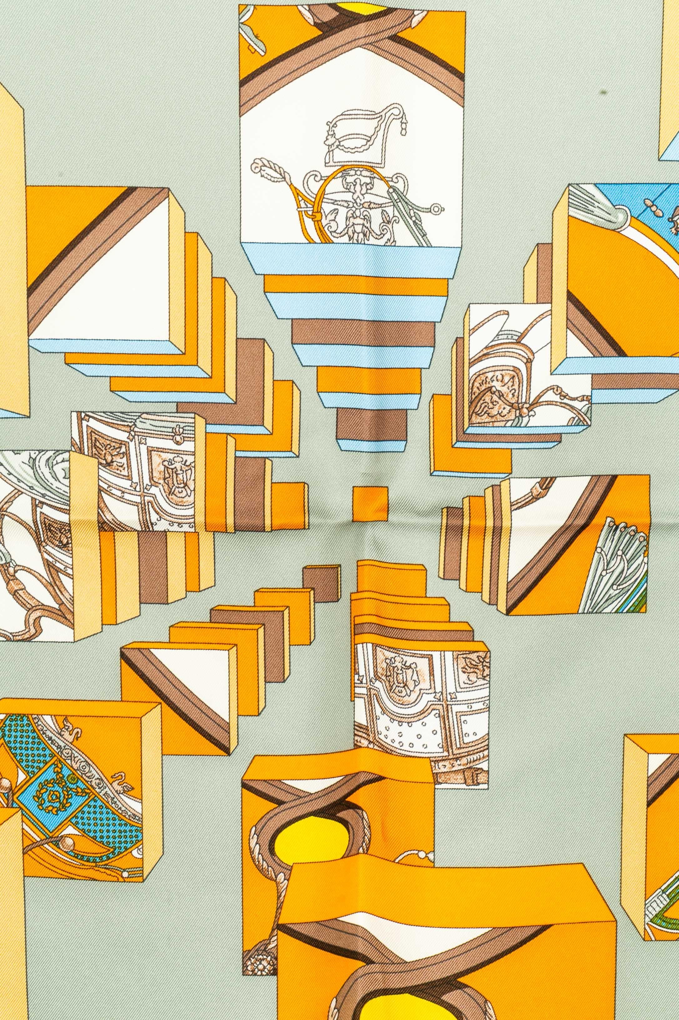 Foulard Hermès 'Manantial Manantial' en Excelente estado para la venta en SAINT-OUEN-SUR-SEINE, FR