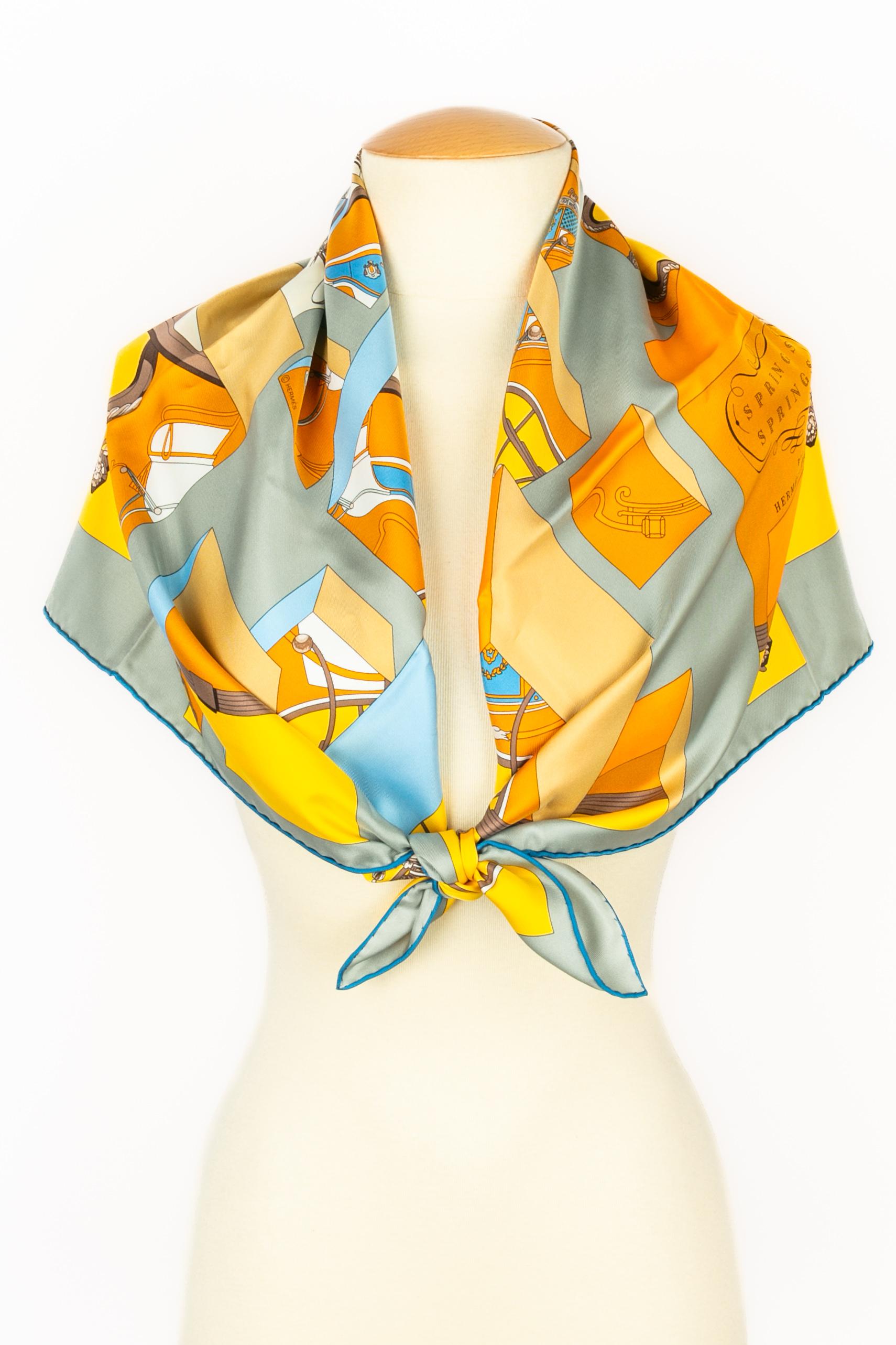 Foulard Hermès 'Manantial Manantial' en venta 3