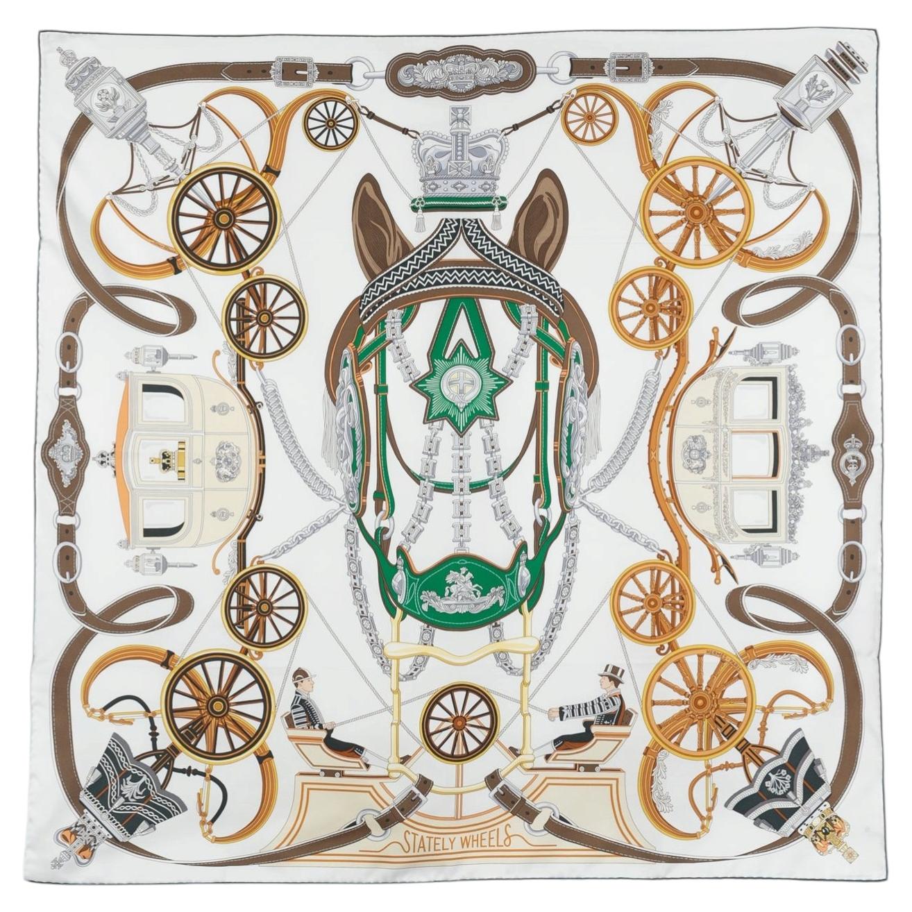 Hermès-Foulard „Stately Wheels“ von Stuart Patience