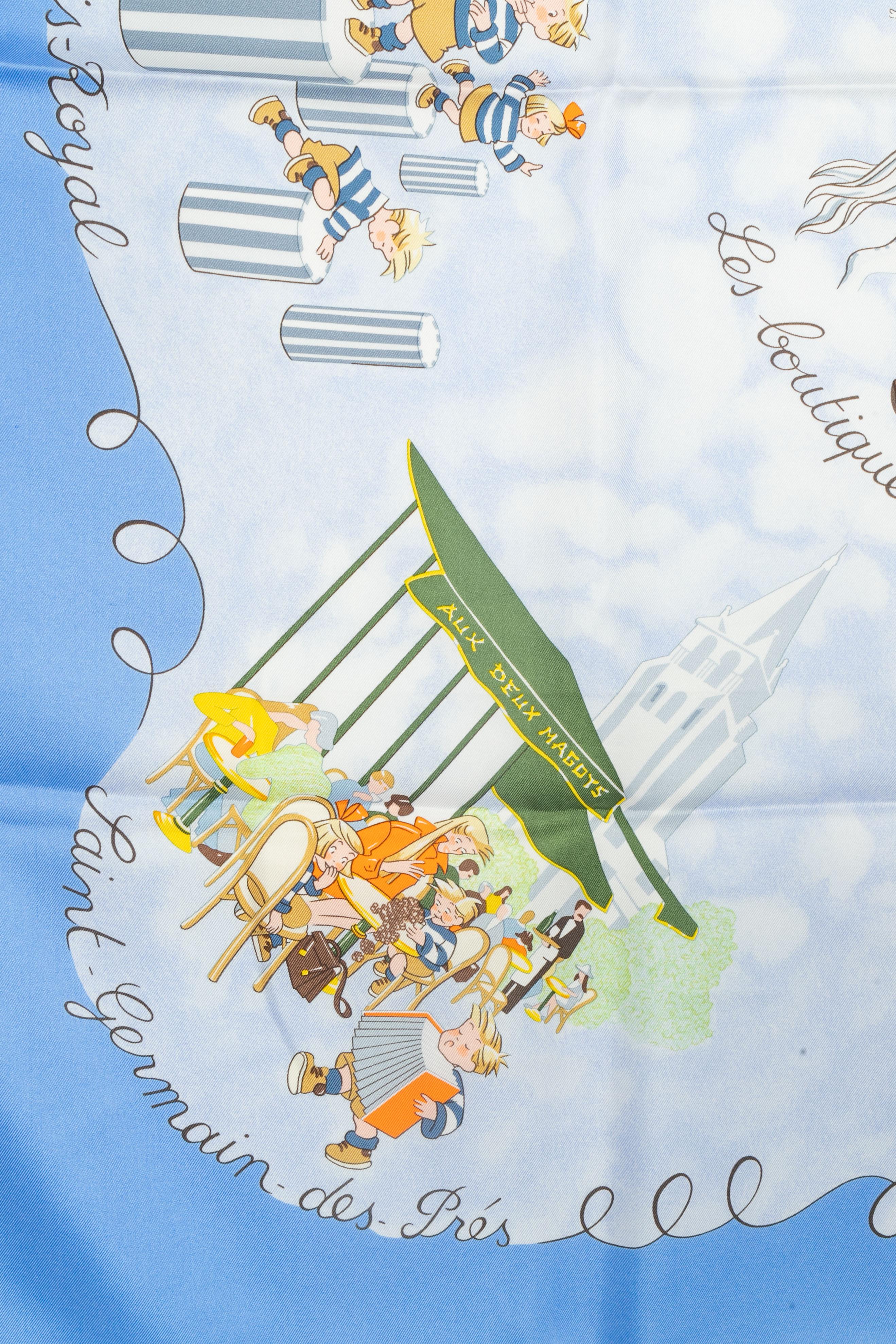 Foulard Hermès 'The Triplets' (Les Triplettes) Unisexe en vente