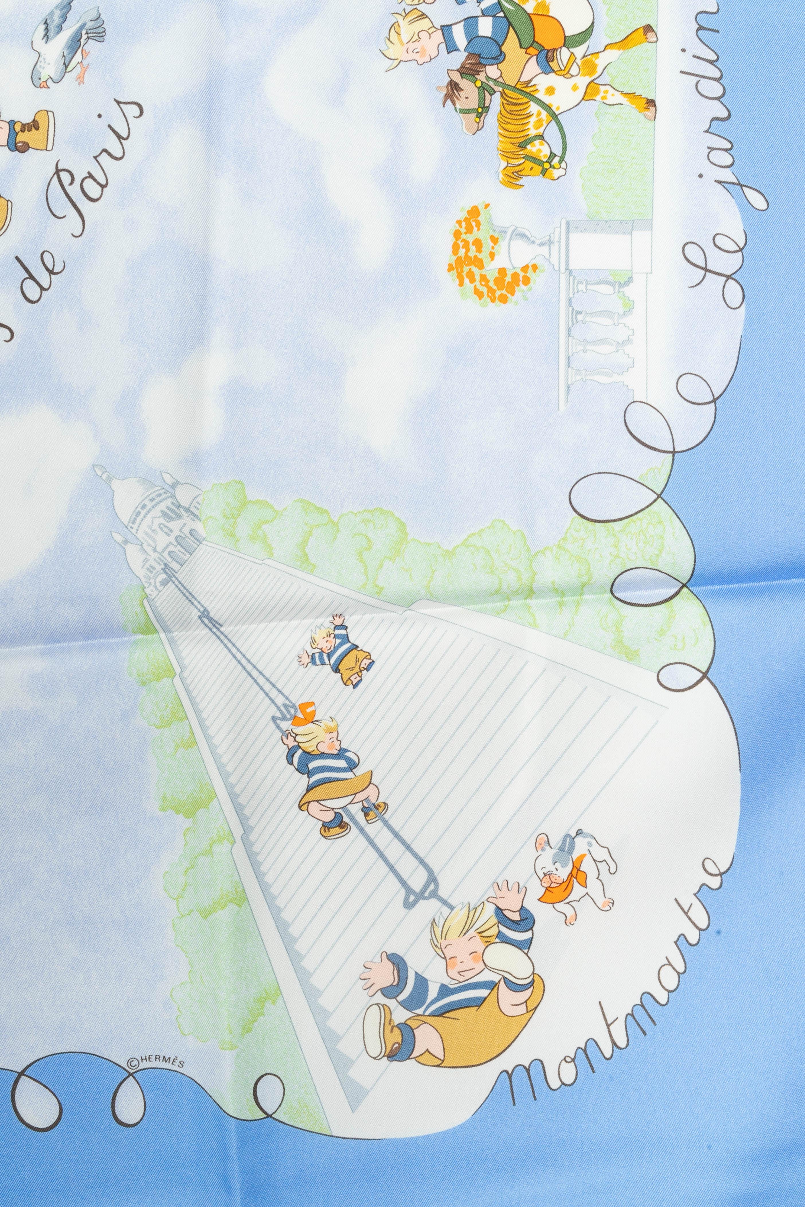 Foulard Hermès 'The Triplets' (Les Triplettes) en vente 1