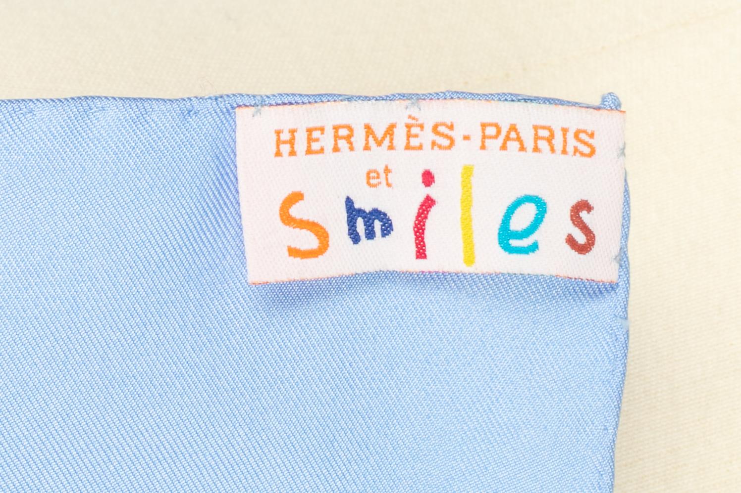 Foulard Hermès 'The Triplets' (Les Triplettes) en vente 2