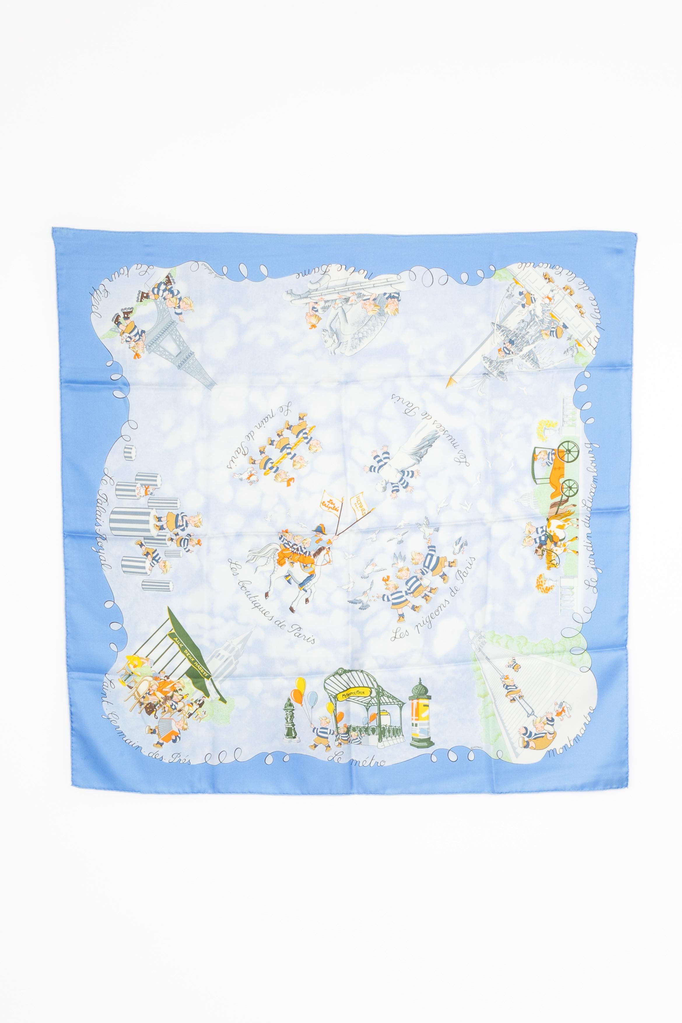 Foulard Hermès 'The Triplets' (Les Triplettes) en vente