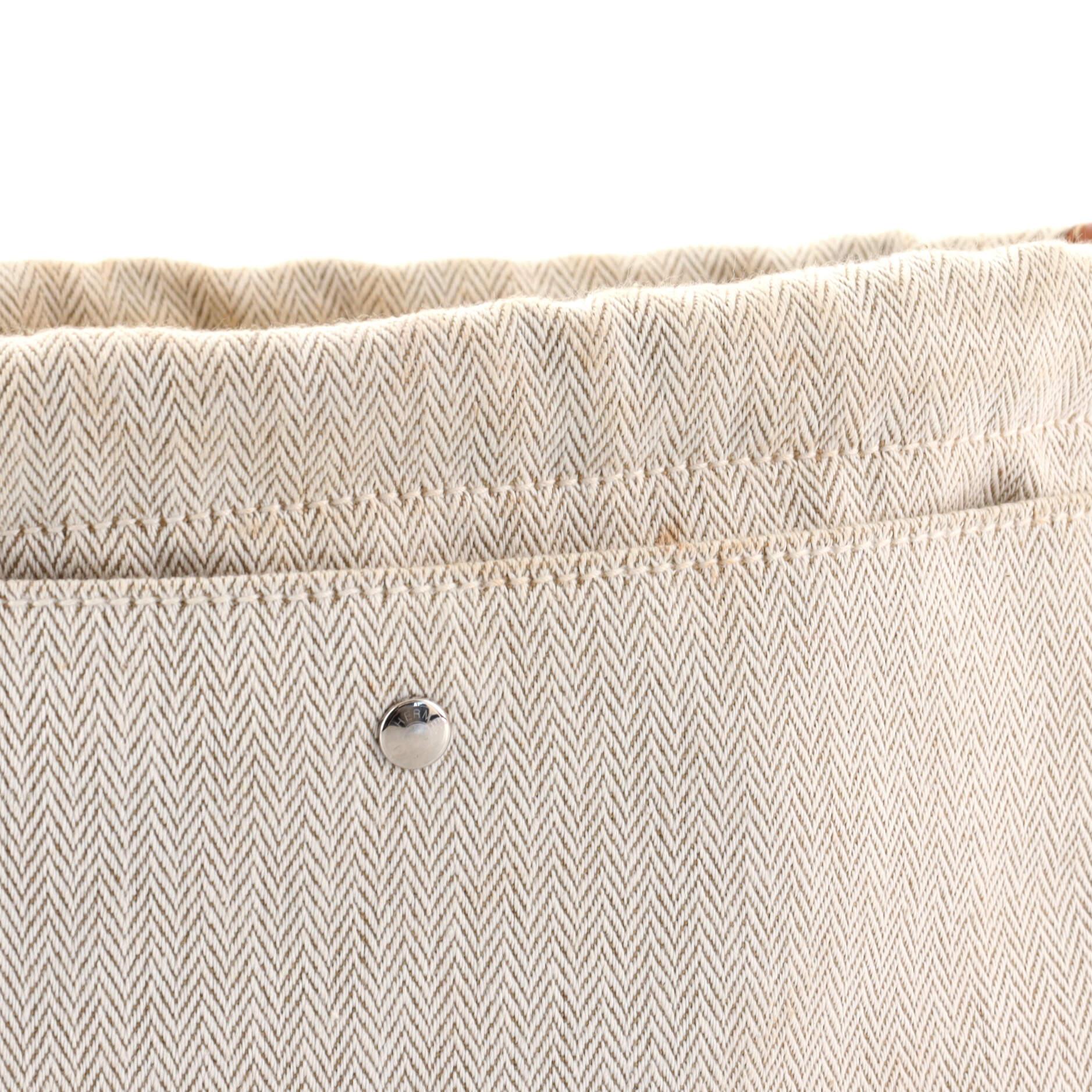 Hermes Fourbi Bag Insert Toile 20 In Good Condition In NY, NY
