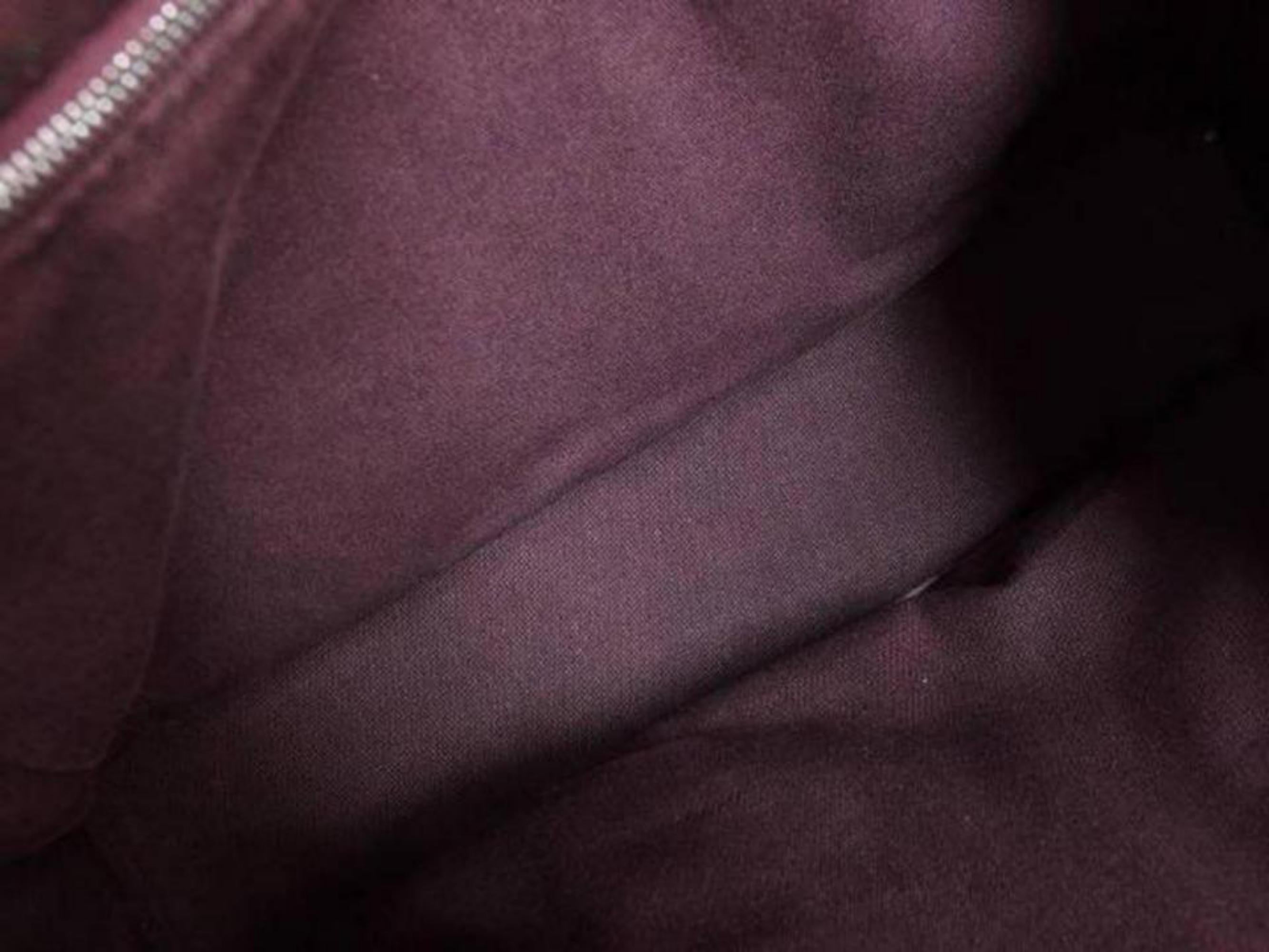Hermès Fourre Tout 225288 Purple X Red Canvas Tote For Sale 7