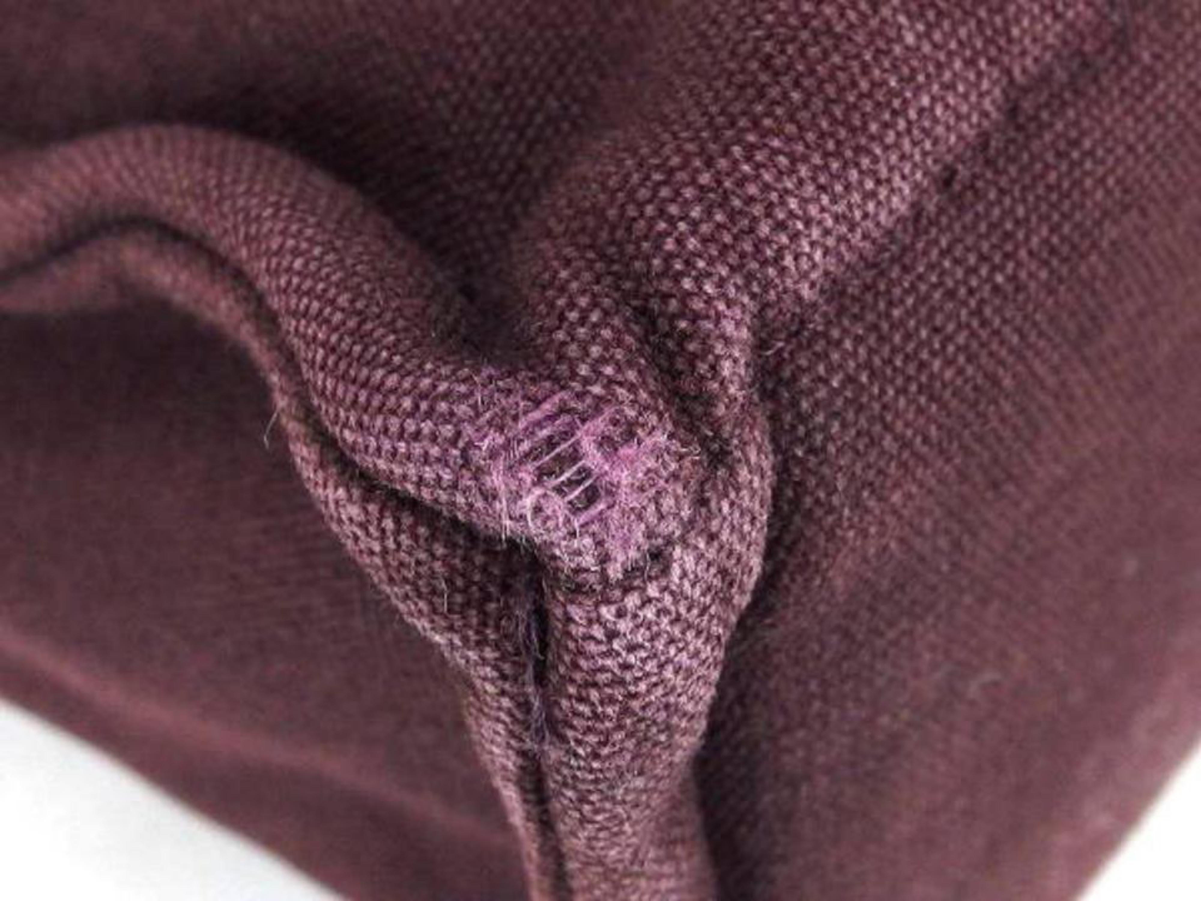 Women's Hermès Fourre Tout 225288 Purple X Red Canvas Tote For Sale