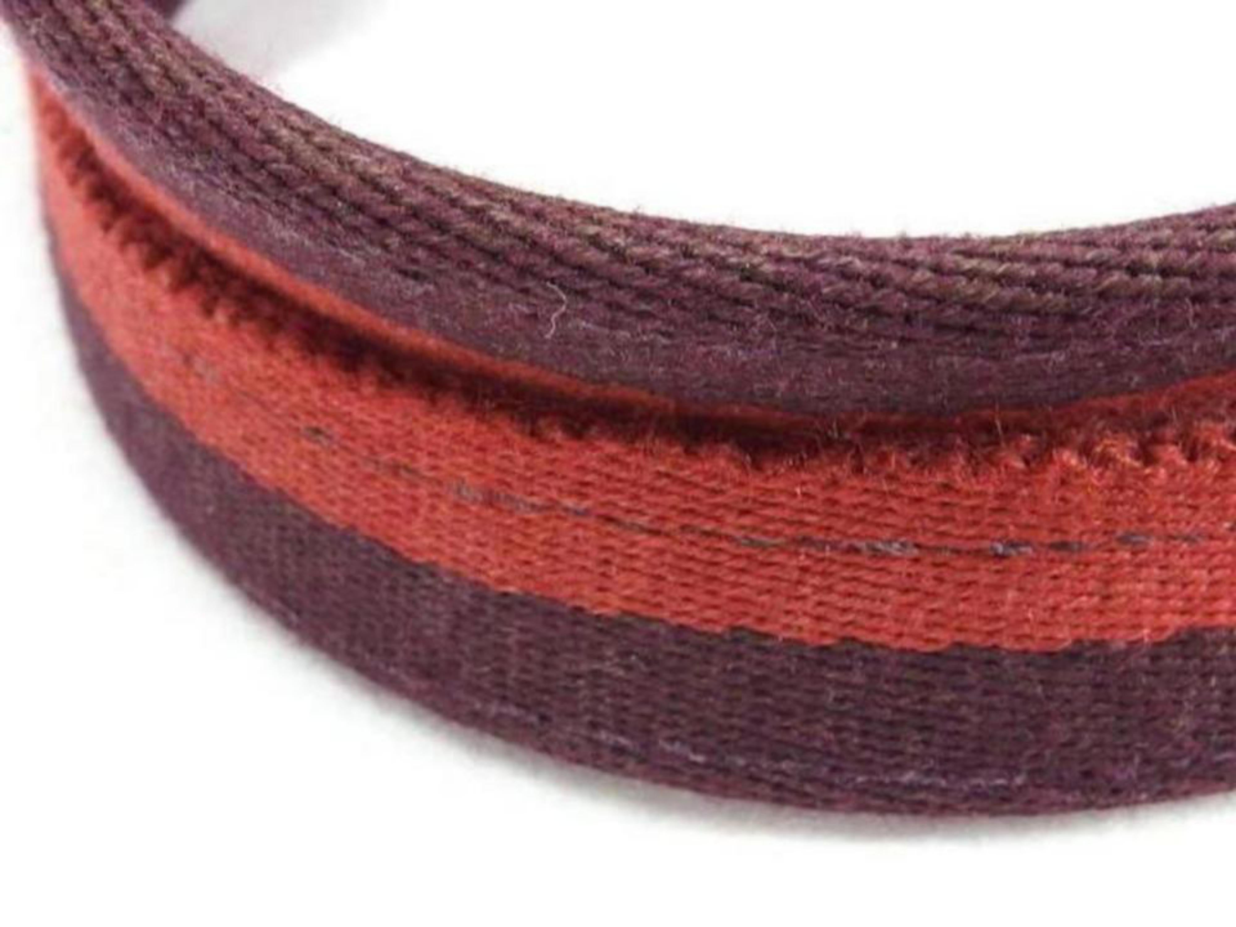 Hermès Fourre Tout 225288 Purple X Red Canvas Tote For Sale 2
