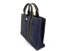 Hermès Fourre Tout 226791 Navy Canvas Tote
