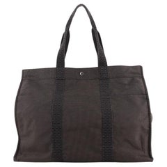Hermes Canvas Fourre Tote Bag - For Sale on 1stDibs