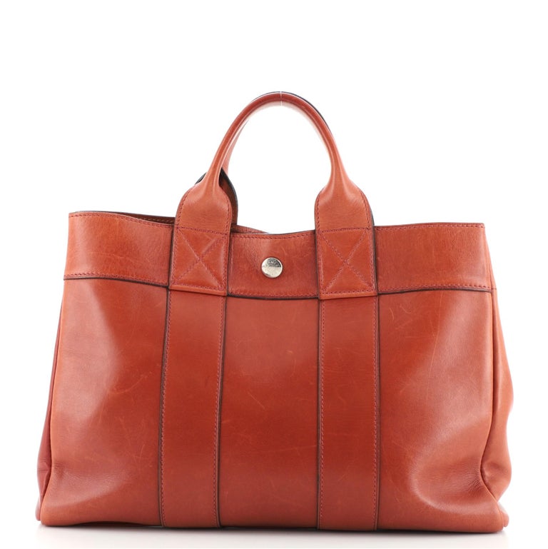 Hermès HERMES Fourre Tout Hand Bag 4Set Black Khaki Red Auth fm1891 Cloth  ref.749548 - Joli Closet