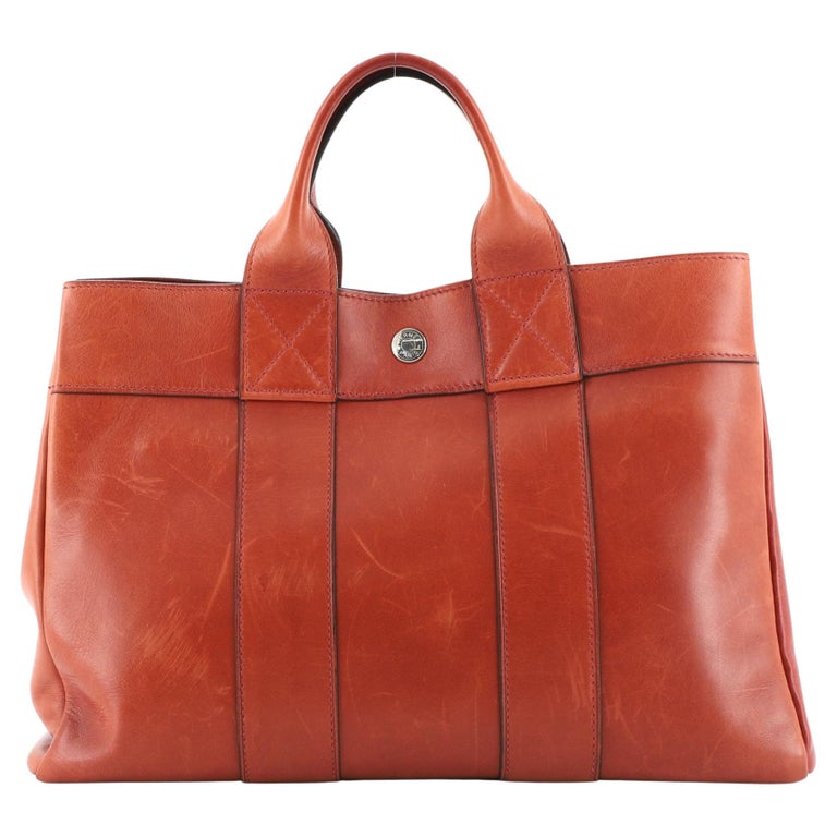 Hermes Fourre Tout Tote Toile MM at 1stDibs