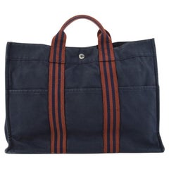 Hermes Fourre Tout Tote Toile MM