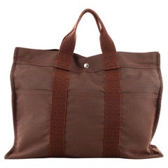 Hermes Fourre Tout Tote Toile MM
