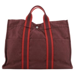 Hermes Fourre Tout Tote Toile MM