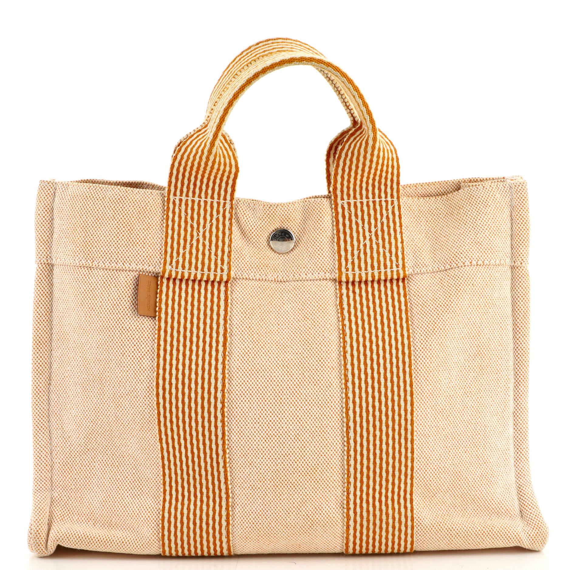 hermes toile fourre tout