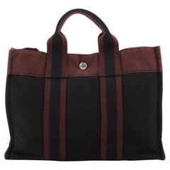Hermes Fourre Tout Tote Toile PM