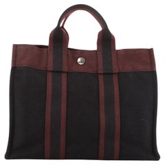 Hermes Fourre Tout Tote Toile PM