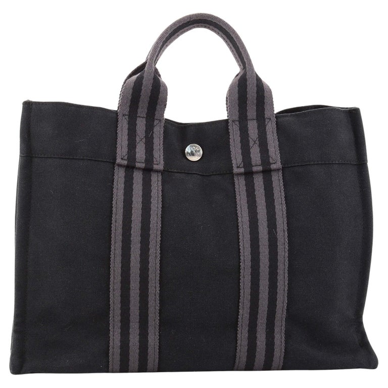 Hermes Fourre Tout Tote Toile PM For Sale at 1stDibs