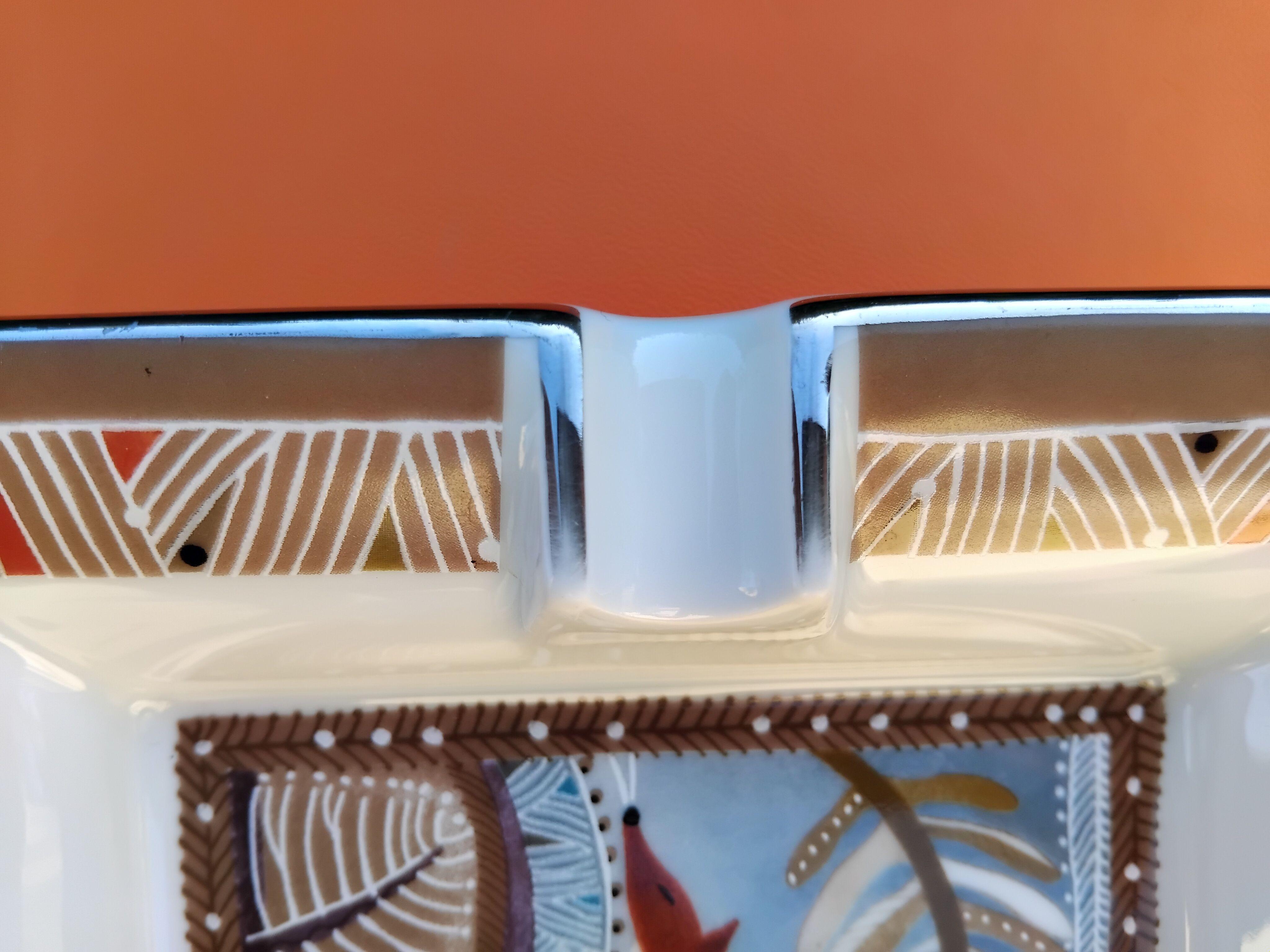 Hermès Fox Cigar Ashtray Change Tray Porcelain 6