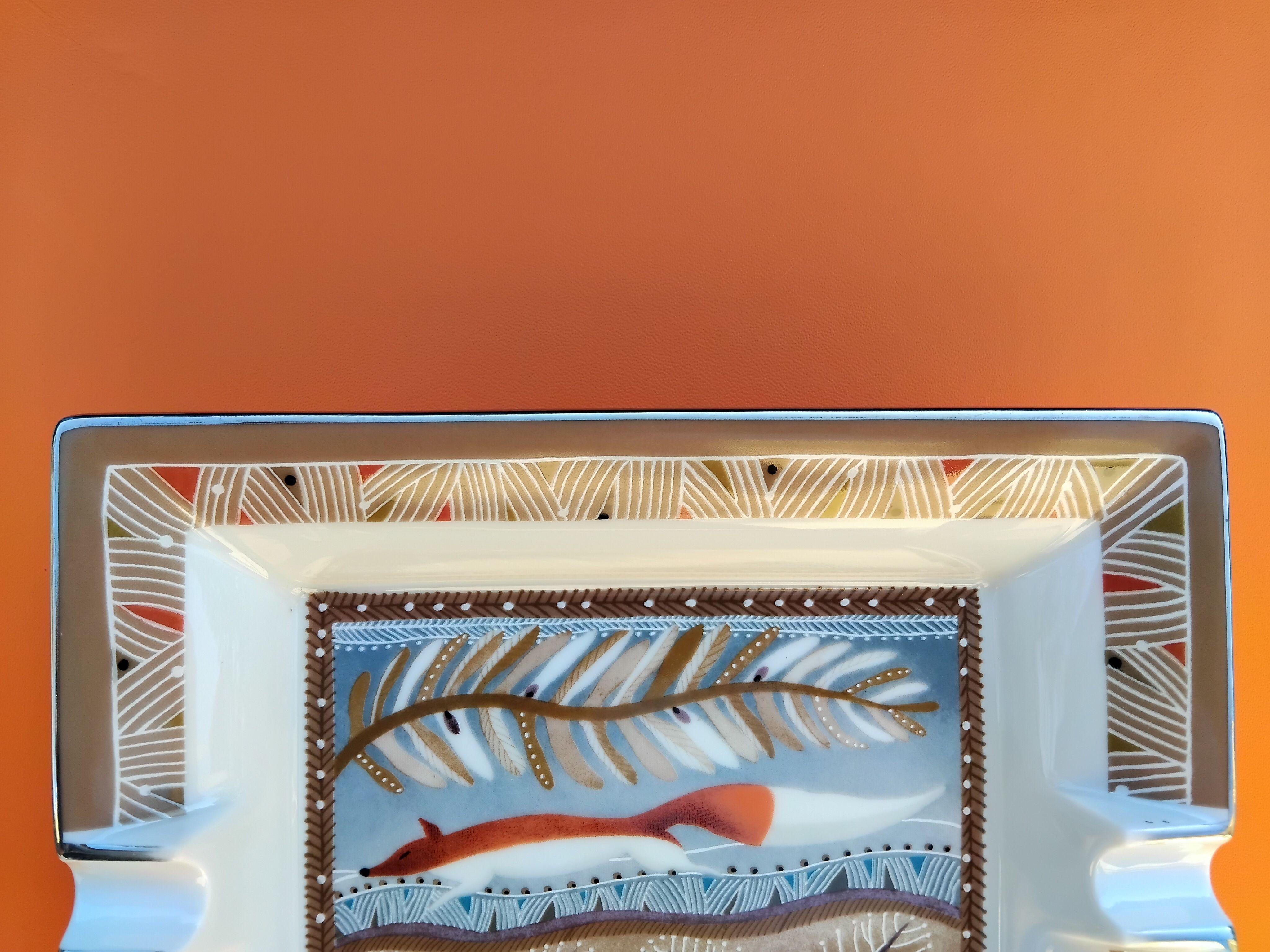 Hermès Fox Cigar Ashtray Change Tray Porcelain 7