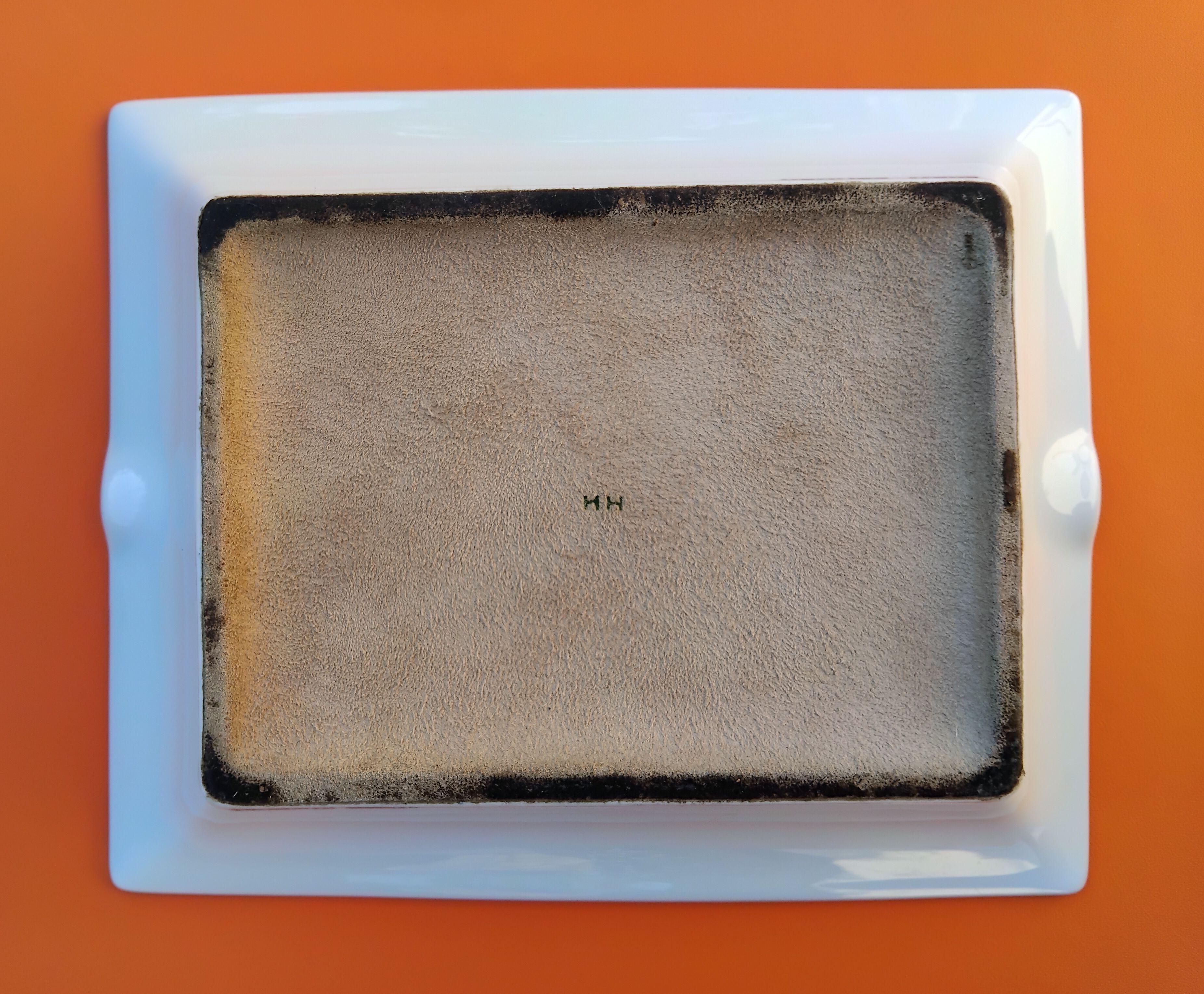 Hermès Fox Cigar Ashtray Change Tray Porcelain 8
