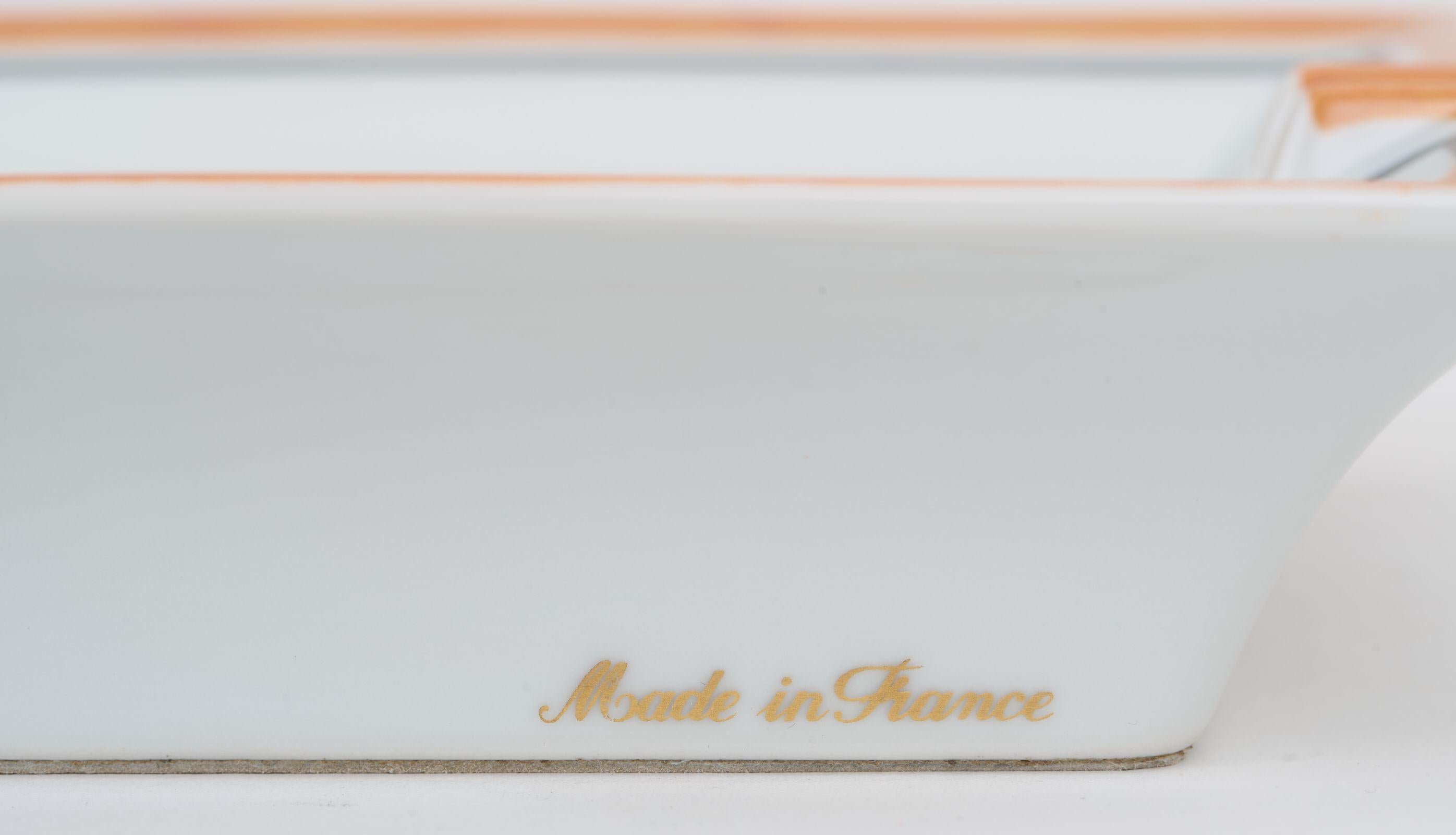 Beige Hermès Fox Terrier Dog Porcelain Ashtray