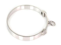 Hermes France Collier de Chien Diamond 18k White Gold Bangle