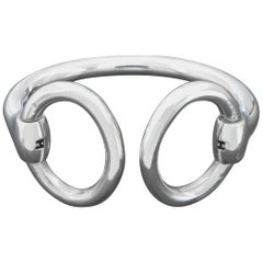 Hermès France Nausicaa Silver Bangle