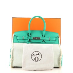 Hermes Fray Birkin Tasche Toile und Swift 35