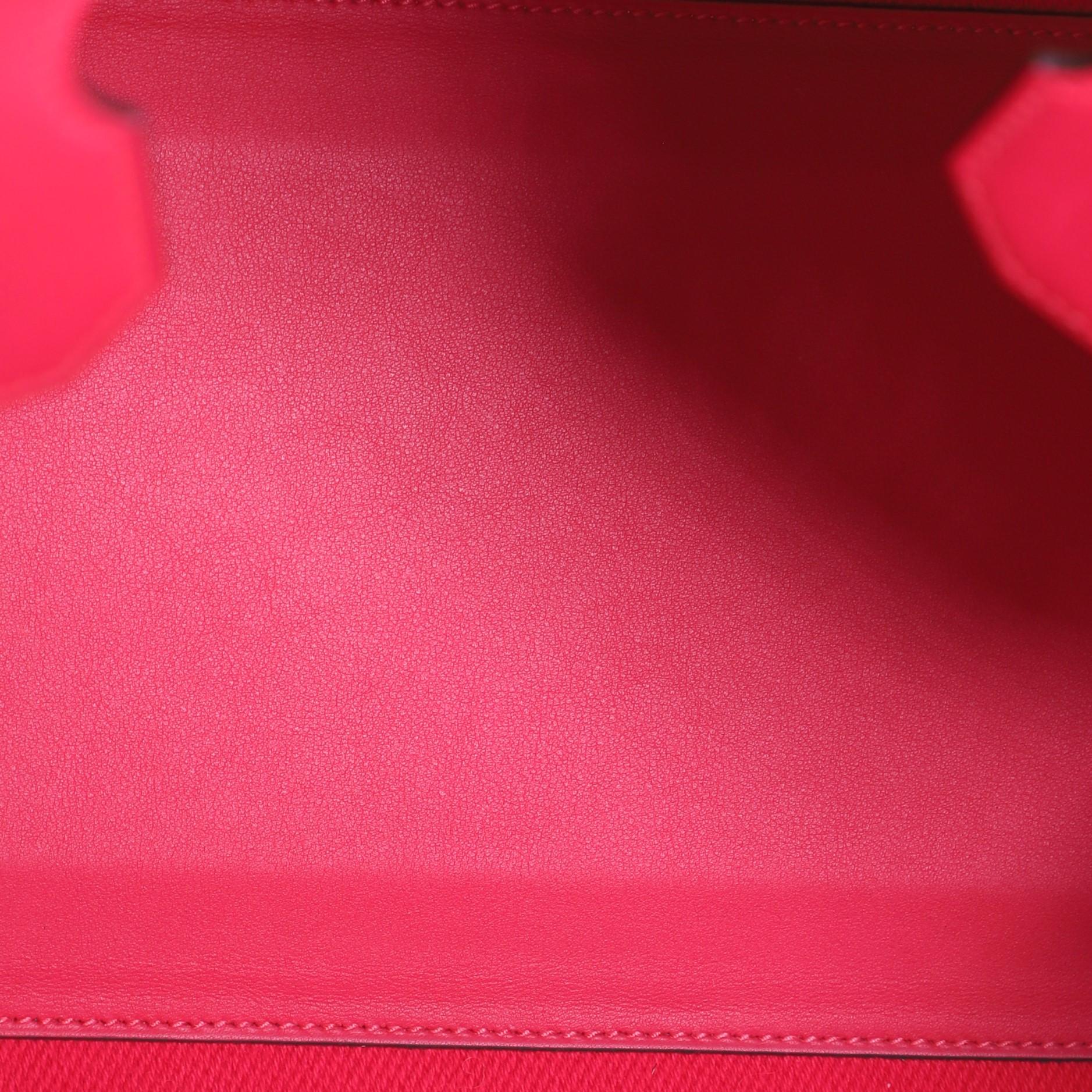 Women's or Men's Hermes Fray Fray Birkin Bag Toile and Swift 35