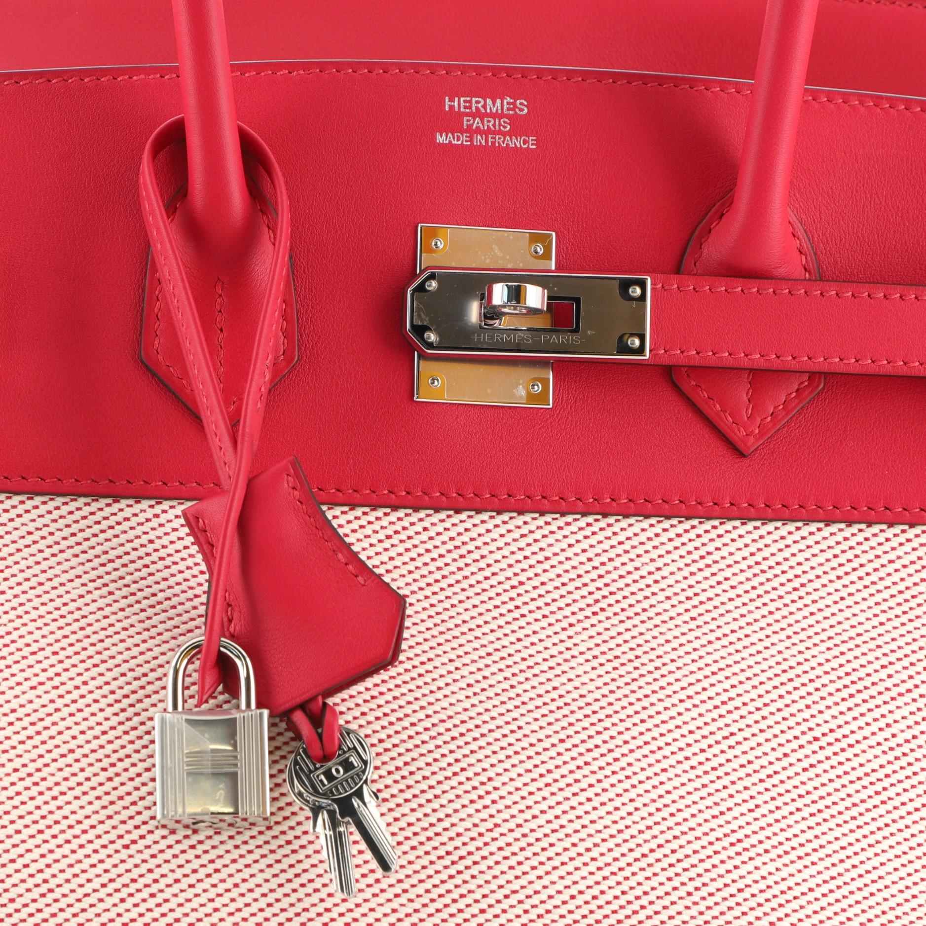 Hermes Fray Fray Birkin Bag Toile and Swift 35 1