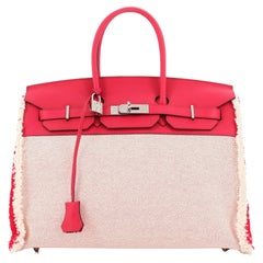 Hermès Birkin 35 Flag Barenia Toile Box & Canvas with Permabrass Hardware -  Bags - Kabinet Privé