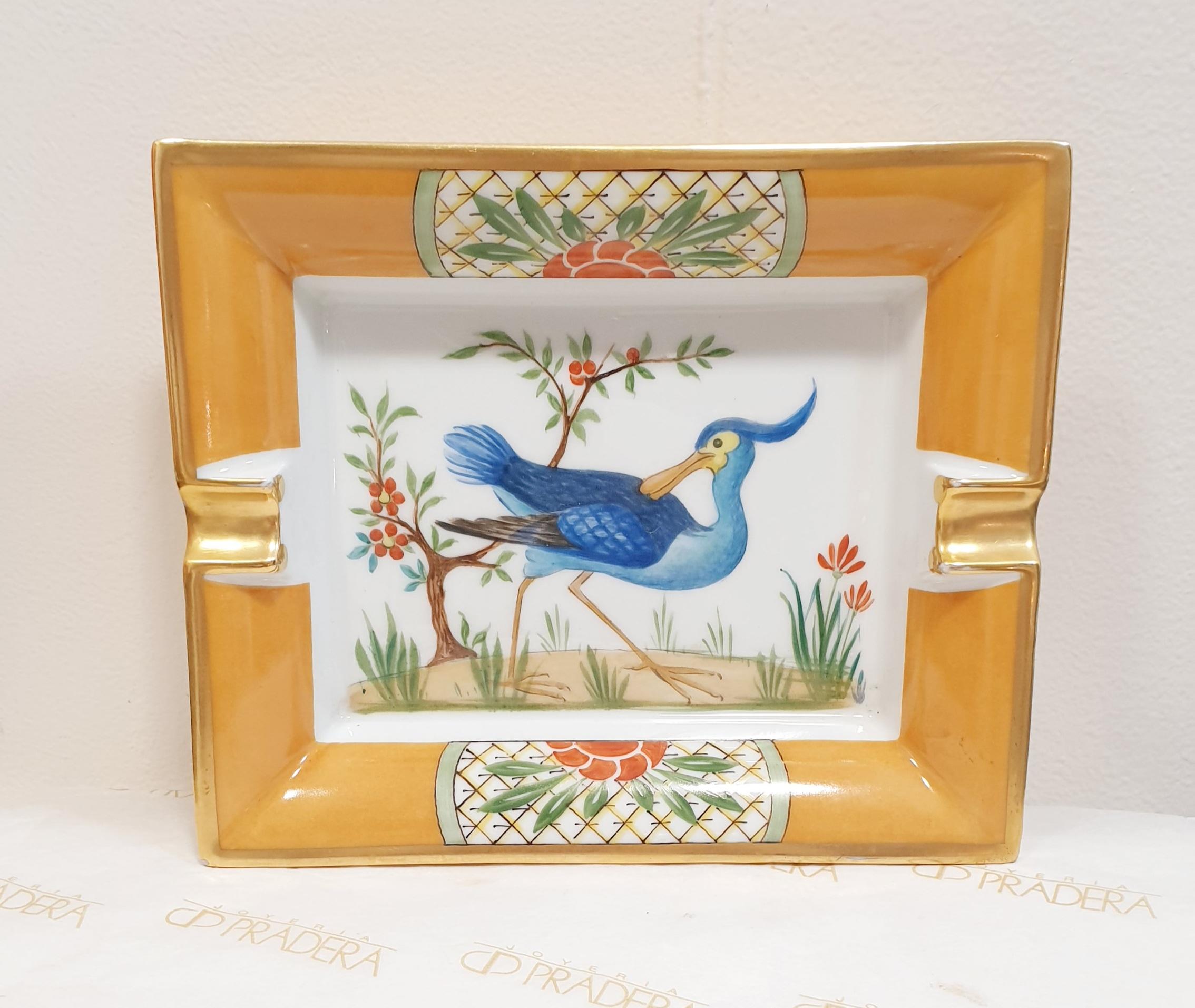 Hermès French Ceramic Ashtray. Vintage design
A ceramic Hermes ashtray, made in France in the second half of the 20th century. These ashtrays have always been very collectible, especially the vintage models. This one has a nice bird theme, but at